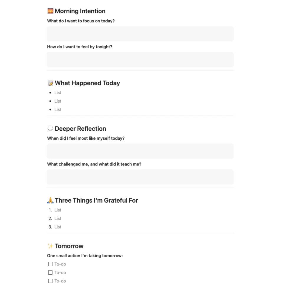 How to Create the Perfect Notion Journal Template + 30 Prompts