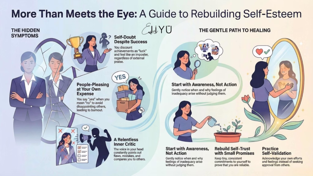 Symptoms of Low Self-Esteem And How to Fix Low Self Esteem_Infographic